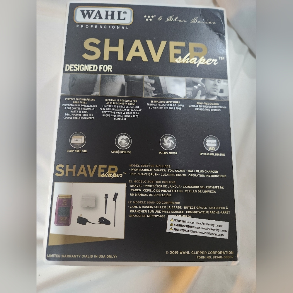 Rechargeable Bump Free 5 Star Shaver